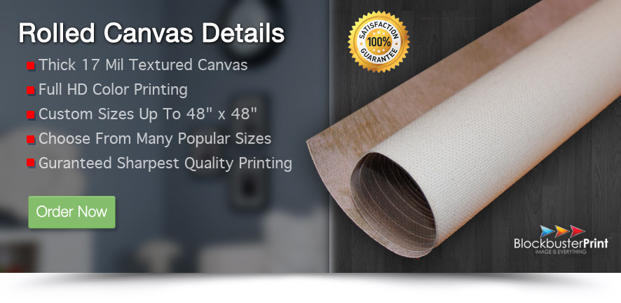 unframed rolled canvas printing